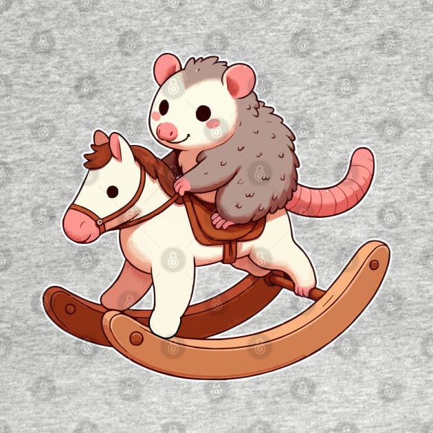 cute Possum ride rocking Horse by fikriamrullah